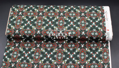 cotton - Gather Festive Metallic fabric - FO:REST Fabric 布恩堂Liberty fabrictana lawnjapanese fabricykk zipper