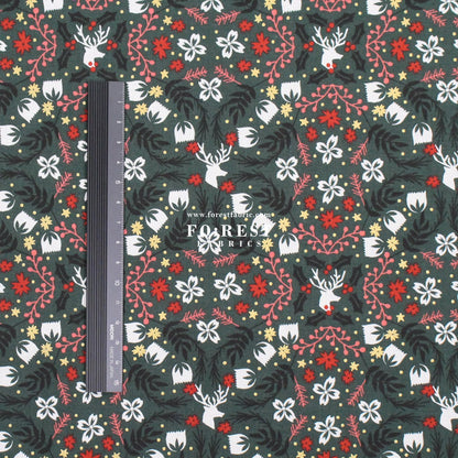 cotton - Gather Festive Metallic fabric - FO:REST Fabric 布恩堂Liberty fabrictana lawnjapanese fabricykk zipper