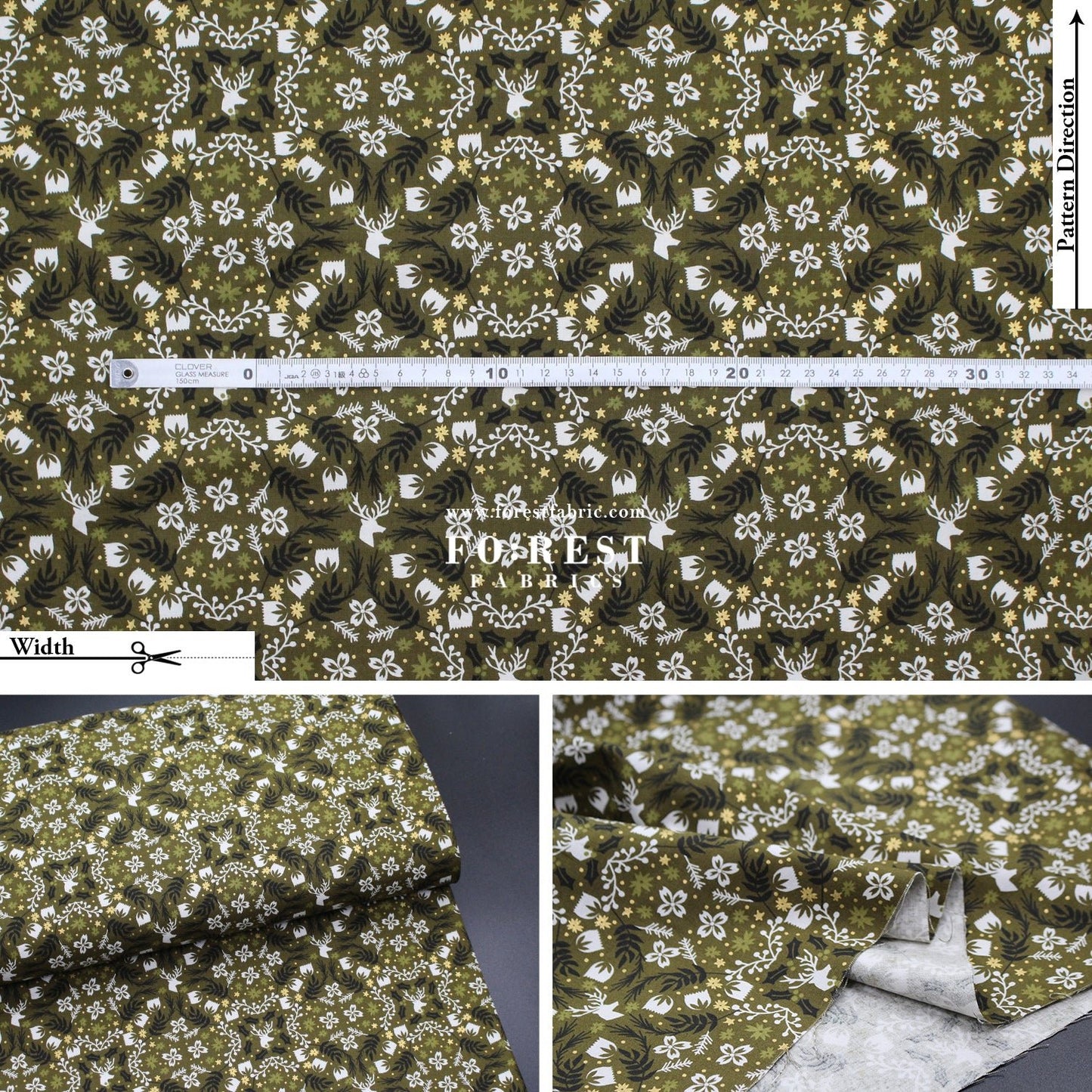 cotton - Gather Forest Metallic fabric - FO:REST Fabric 布恩堂Liberty fabrictana lawnjapanese fabricykk zipper