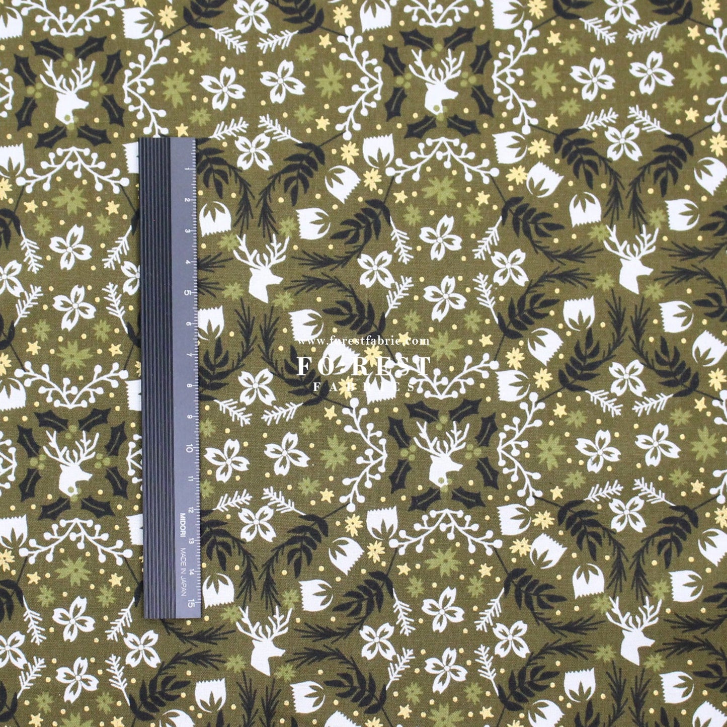 cotton - Gather Forest Metallic fabric - FO:REST Fabric 布恩堂Liberty fabrictana lawnjapanese fabricykk zipper