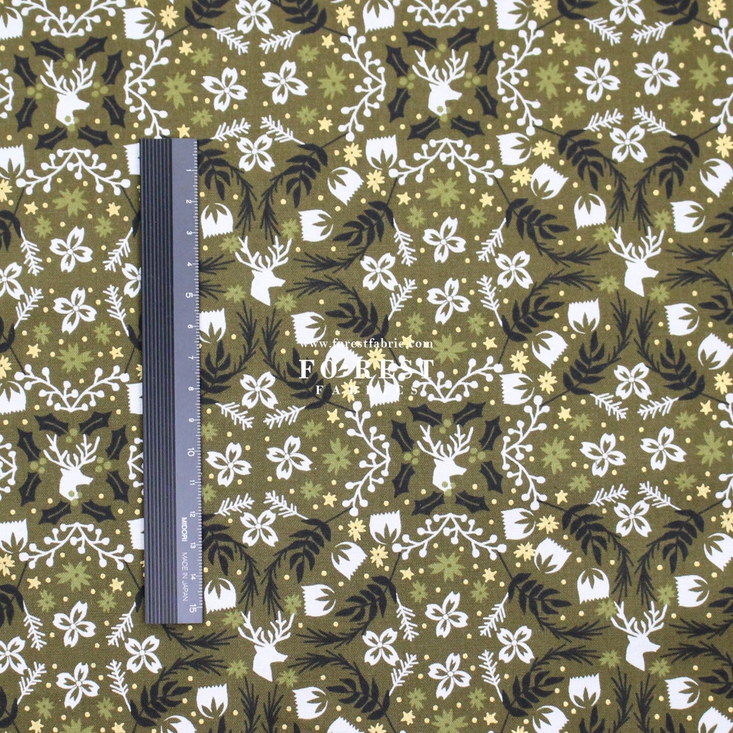 cotton - Gather Forest Metallic fabric - FO:REST Fabric 布恩堂Liberty fabrictana lawnjapanese fabricykk zipper