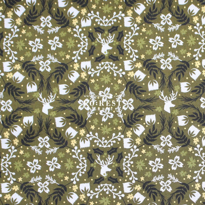 cotton - Gather Forest Metallic fabric - FO:REST Fabric 布恩堂Liberty fabrictana lawnjapanese fabricykk zipper