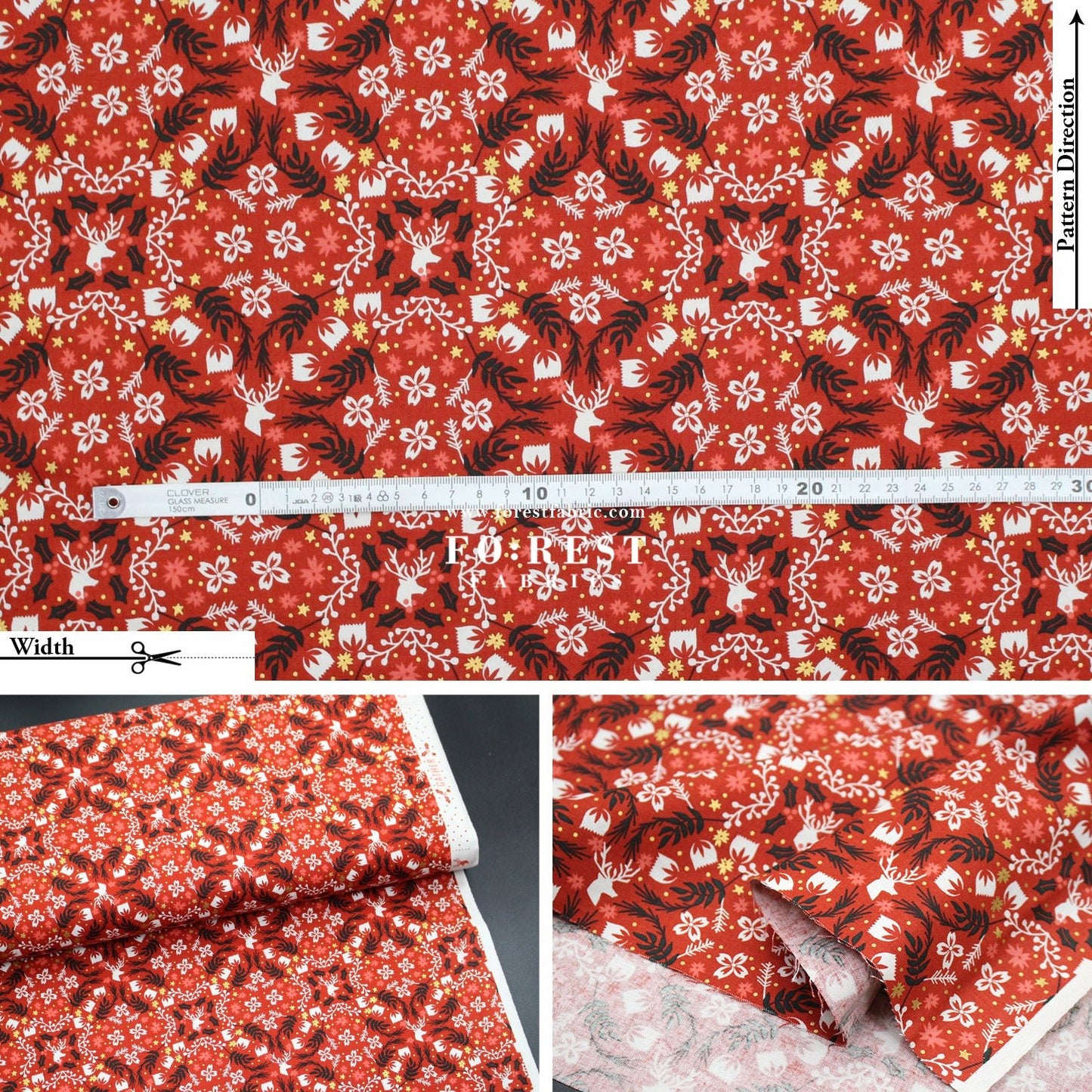 cotton - Gather Holly Metallic fabric - FO:REST Fabric 布恩堂Liberty fabrictana lawnjapanese fabricykk zipper