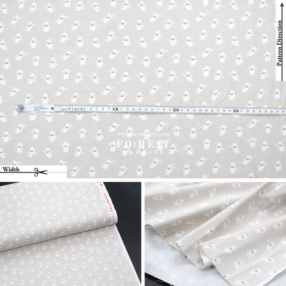 cotton - Ghosts Gray fabric - FO:REST Fabric 布恩堂Liberty fabrictana lawnjapanese fabricykk zipper