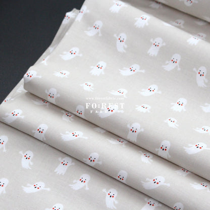 cotton - Ghosts Gray fabric - FO:REST Fabric 布恩堂Liberty fabrictana lawnjapanese fabricykk zipper