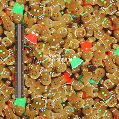 cotton - Gingerbread Cookies fabric - FO:REST Fabric 布恩堂Liberty fabrictana lawnjapanese fabricykk zipper