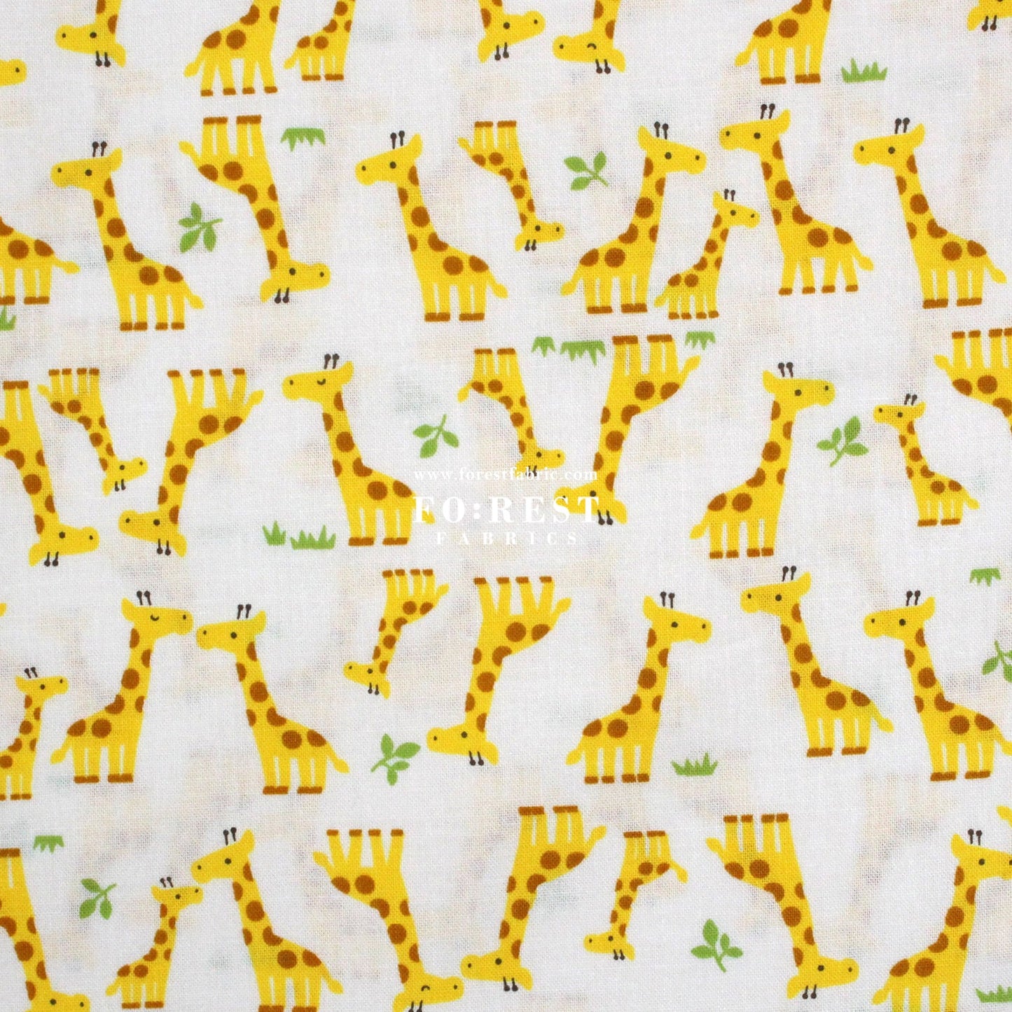 cotton - Giraffe fabric Milky - FO:REST Fabric 布恩堂Liberty fabrictana lawnjapanese fabricykk zipper