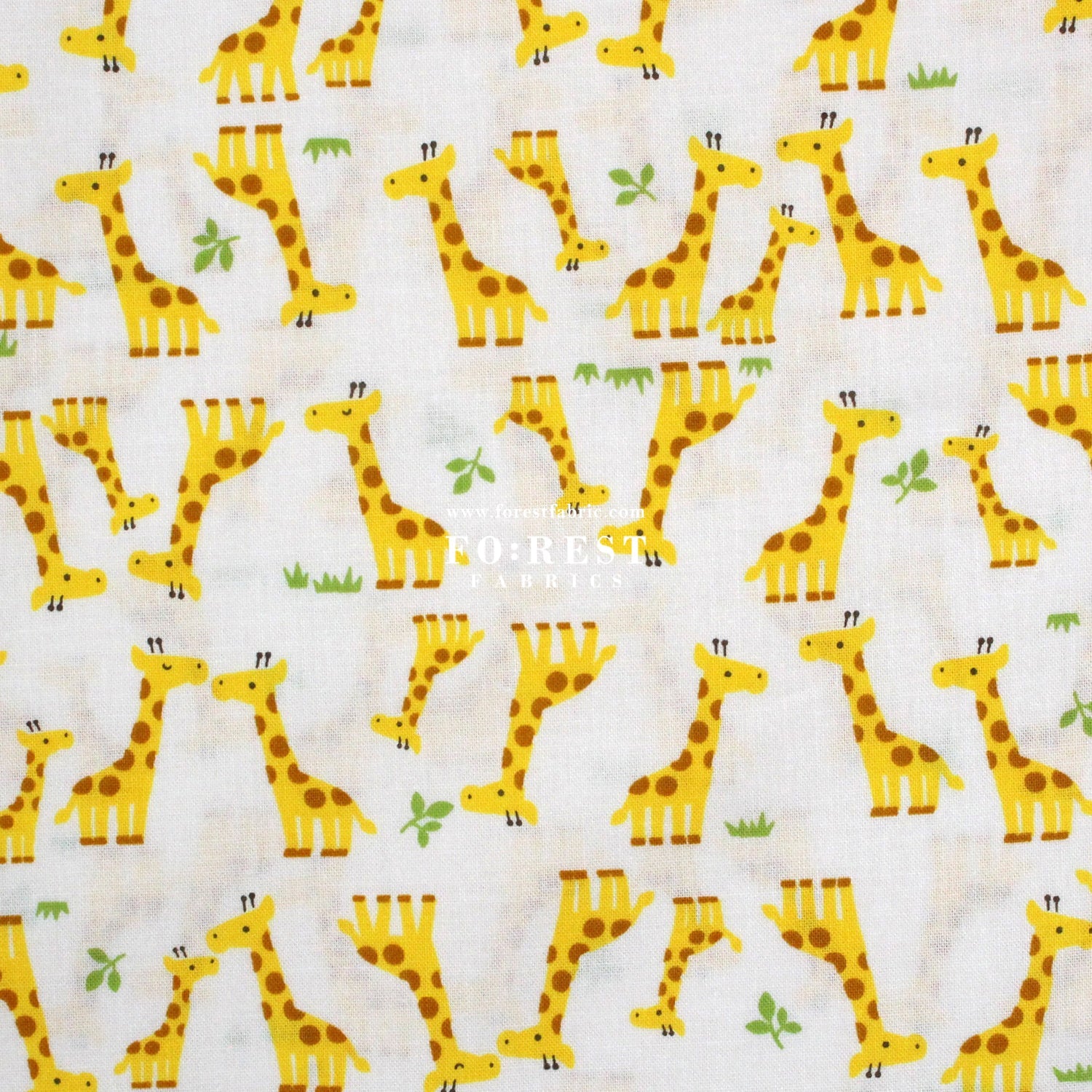 cotton - Giraffe fabric Milky - FO:REST Fabric 布恩堂Liberty fabrictana lawnjapanese fabricykk zipper