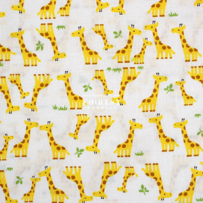 cotton - Giraffe fabric Milky - FO:REST Fabric 布恩堂Liberty fabrictana lawnjapanese fabricykk zipper