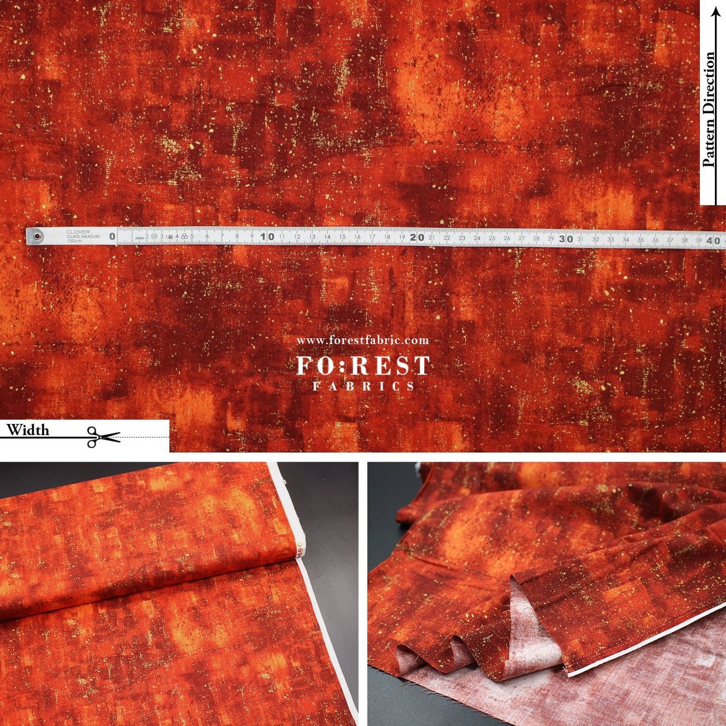 cotton - Golden Scratched Cats fabric Red - FO:REST Fabric 布恩堂Liberty fabrictana lawnjapanese fabricykk zipper