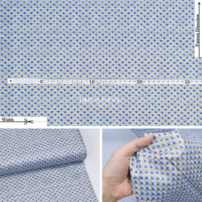 cotton - GoldFish Blue Collection fabric - FO:REST Fabric 布恩堂Liberty fabrictana lawnjapanese fabricykk zipper