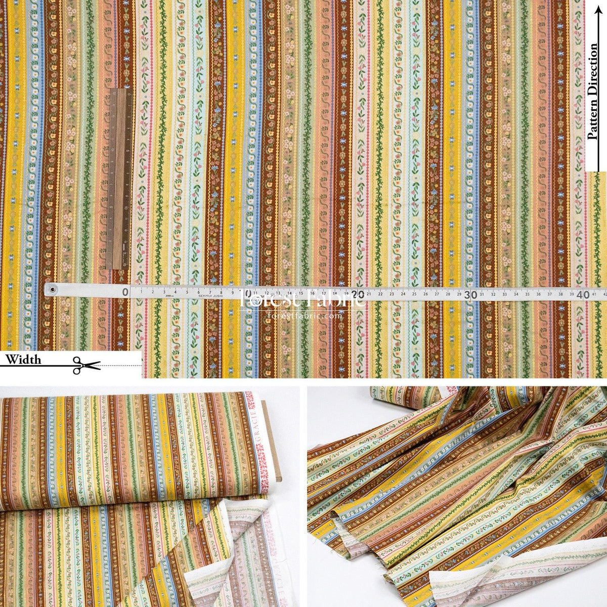 cotton - Gracie fabric 2 - FO:REST Fabric 布恩堂Liberty fabric#tana lawn#japanese fabric#ykk zipper#