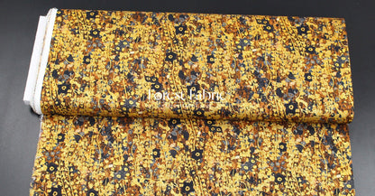 cotton - Gustav Klimt Flower Metallic fabric gold - FO:REST Fabric 布恩堂Liberty fabrictana lawnjapanese fabricykk zipper