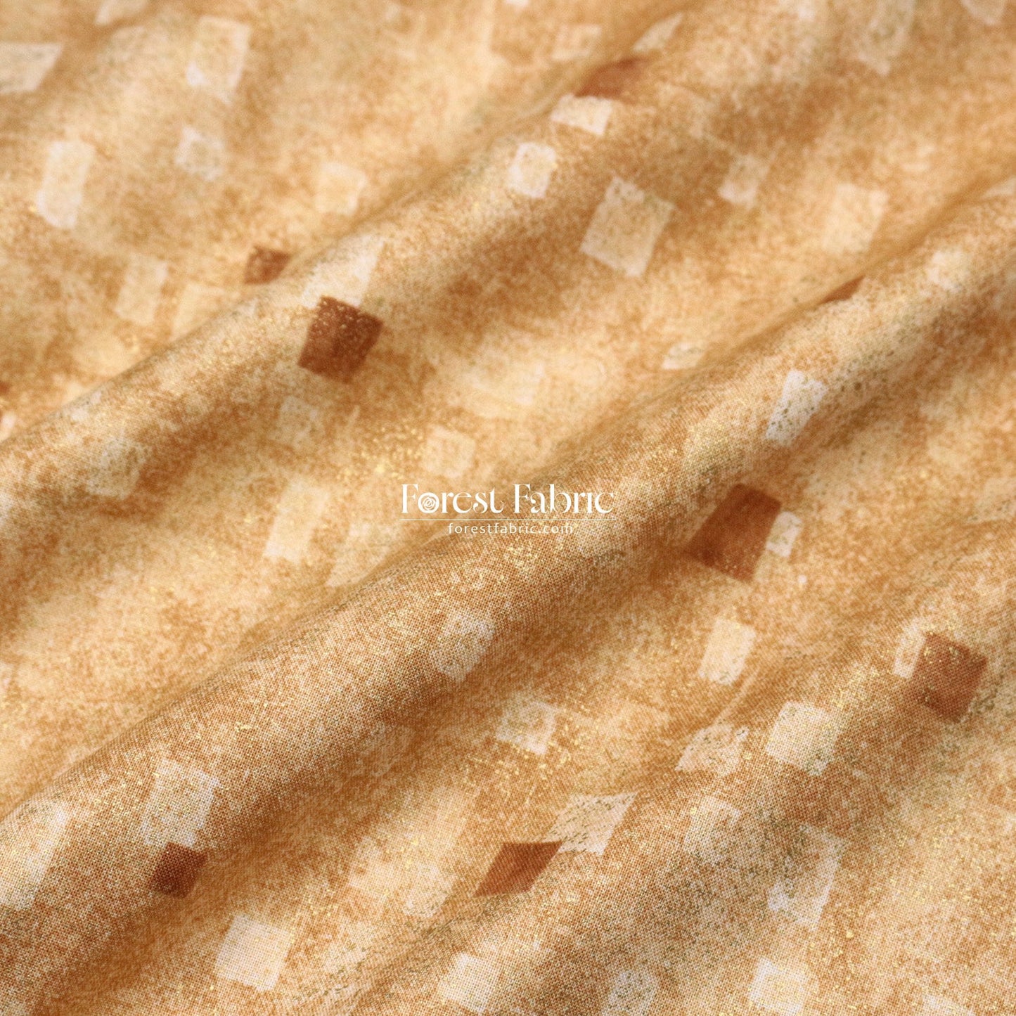 cotton - Gustav Klimt Squares Metallic fabric Black - FO:REST Fabric 布恩堂Liberty fabrictana lawnjapanese fabricykk zipper