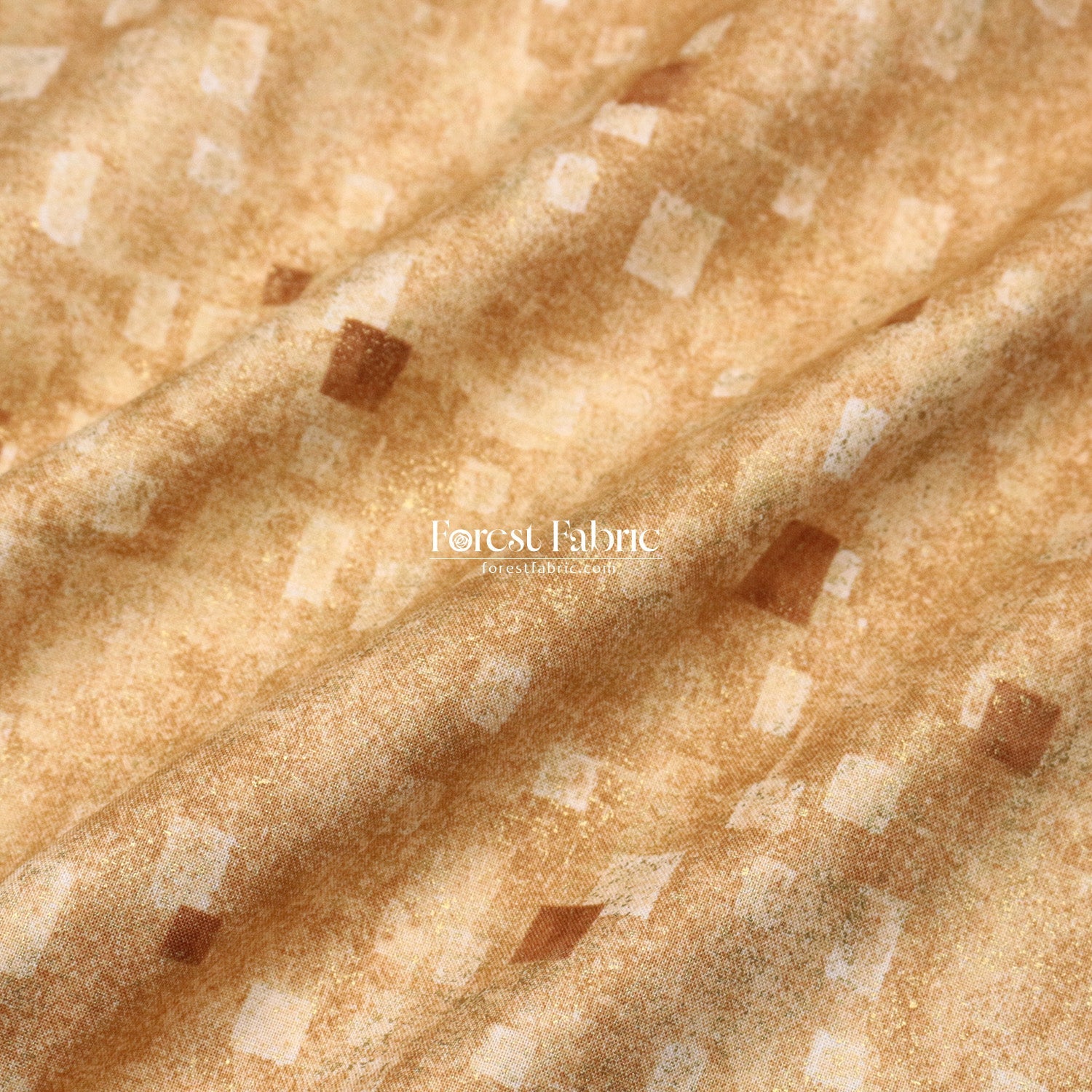 cotton - Gustav Klimt Squares Metallic fabric Black - FO:REST Fabric 布恩堂Liberty fabrictana lawnjapanese fabricykk zipper