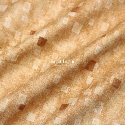 cotton - Gustav Klimt Squares Metallic fabric Black - FO:REST Fabric 布恩堂Liberty fabrictana lawnjapanese fabricykk zipper