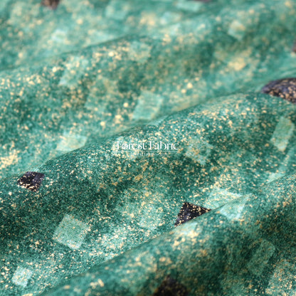 cotton - Gustav Klimt Squares Metallic fabric Black - FO:REST Fabric 布恩堂Liberty fabrictana lawnjapanese fabricykk zipper