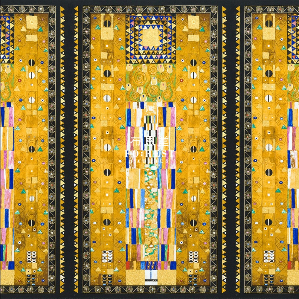 Cotton - Gustav Klimt The Knight Stoclet Frieze Fabric