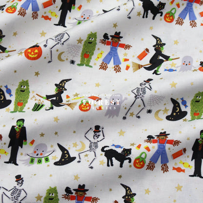 cotton - Halloween Parade fabric - FO:REST Fabric 布恩堂Liberty fabrictana lawnjapanese fabricykk zipper