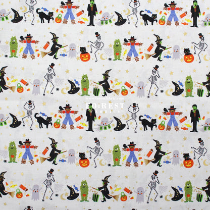 cotton - Halloween Parade fabric - FO:REST Fabric 布恩堂Liberty fabrictana lawnjapanese fabricykk zipper