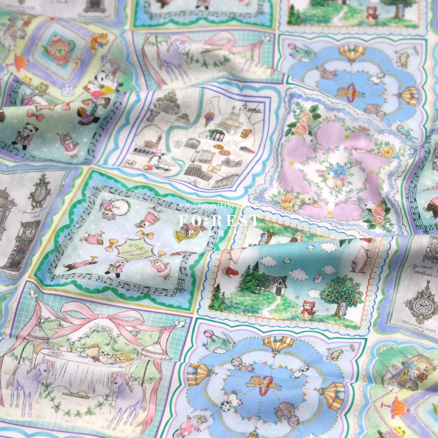 cotton - Handkerchief Collector fabric - FO:REST Fabric 布恩堂Liberty fabrictana lawnjapanese fabricykk zipper