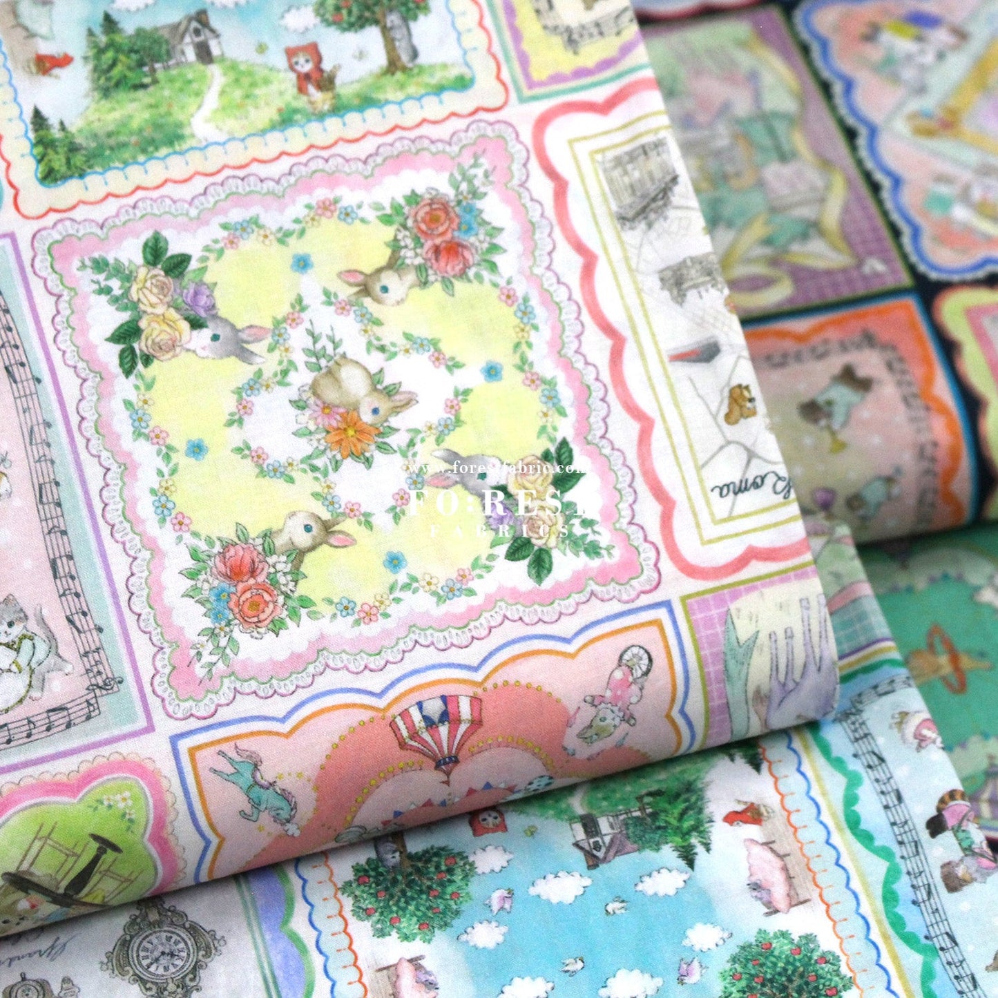 cotton - Handkerchief Collector fabric - FO:REST Fabric 布恩堂Liberty fabrictana lawnjapanese fabricykk zipper