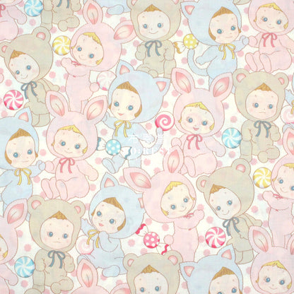 Cotton - Happy Punicandy Fabric Natural