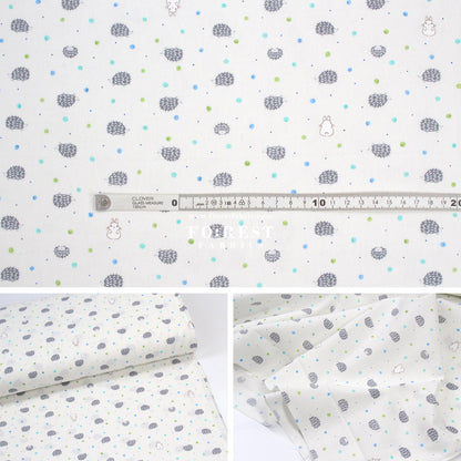 cotton - Hedgehog Rabbit fabric - FO:REST Fabric 布恩堂Liberty fabrictana lawnjapanese fabricykk zipper