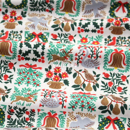 cotton - Holiday Tapestry Cream Small fabric - FO:REST Fabric 布恩堂Liberty fabrictana lawnjapanese fabricykk zipper
