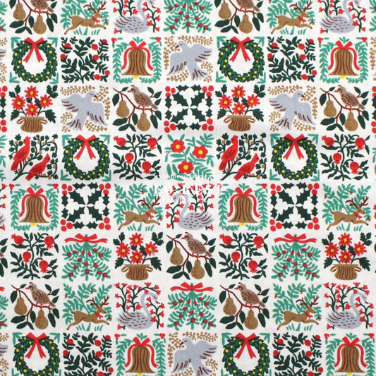 cotton - Holiday Tapestry Cream Small fabric - FO:REST Fabric 布恩堂Liberty fabrictana lawnjapanese fabricykk zipper
