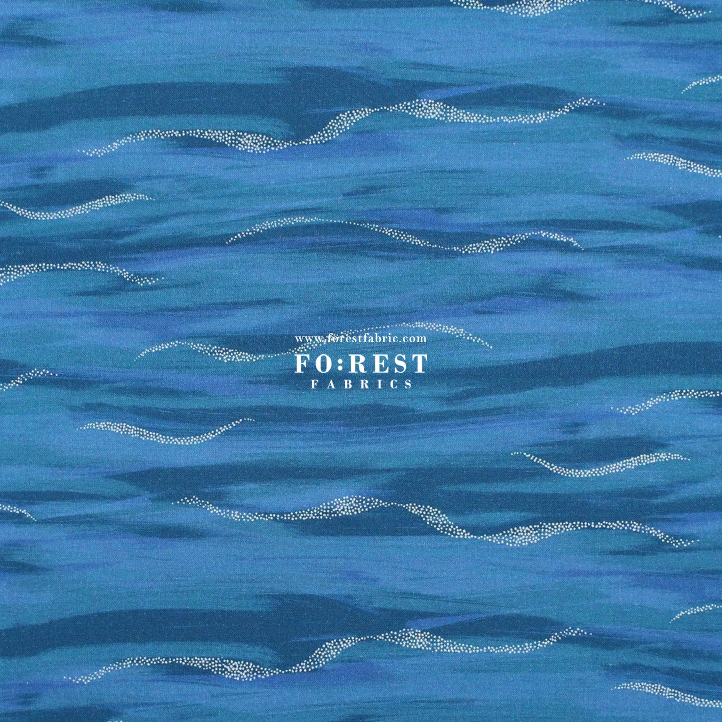 cotton - Ice Lake Lagoon Metallic fabric - FO:REST Fabric 布恩堂Liberty fabrictana lawnjapanese fabricykk zipper