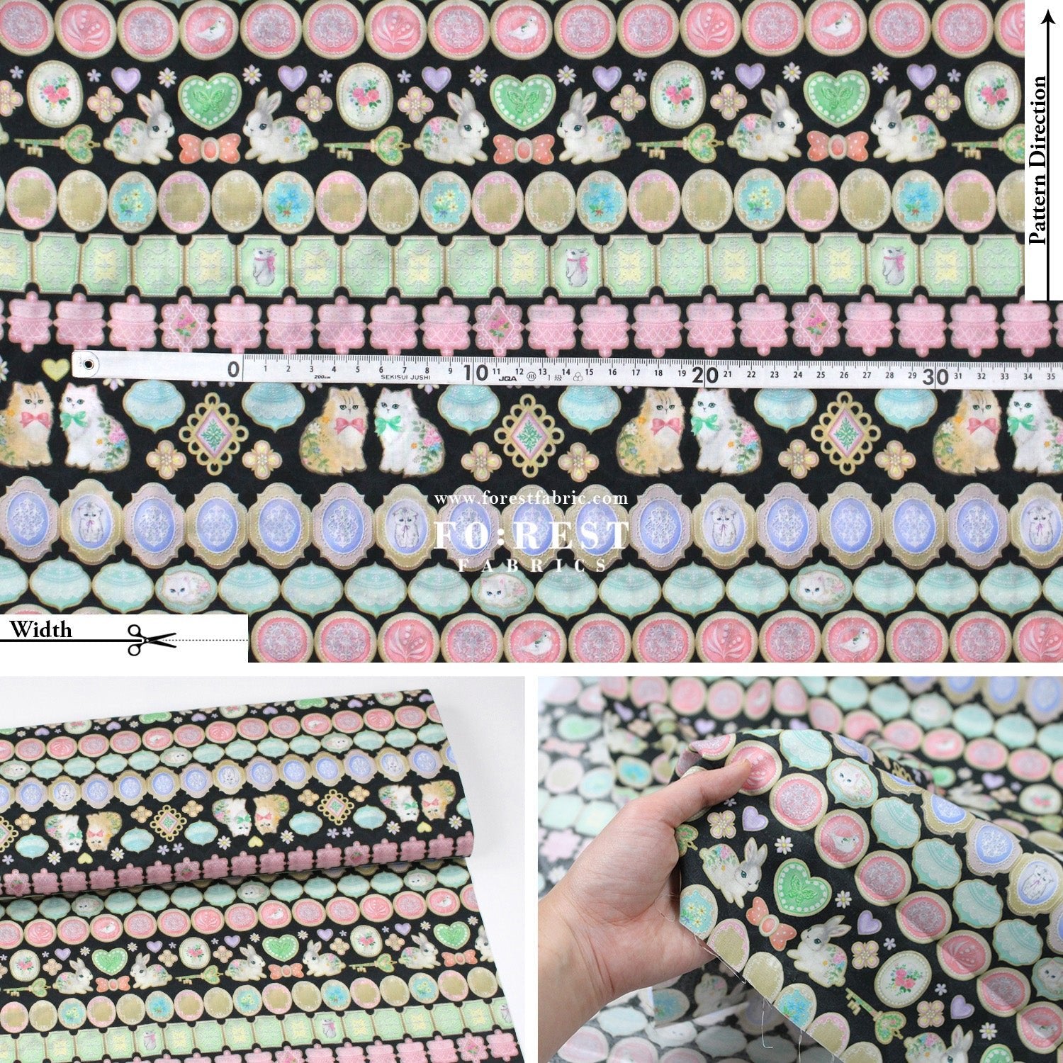 cotton - Icing Cookies fabric - FO:REST Fabric 布恩堂Liberty fabrictana lawnjapanese fabricykk zipper