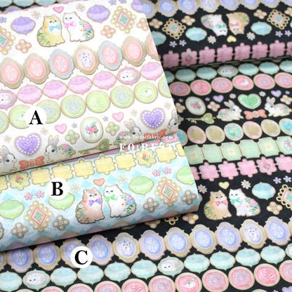 cotton - Icing Cookies fabric - FO:REST Fabric 布恩堂Liberty fabrictana lawnjapanese fabricykk zipper