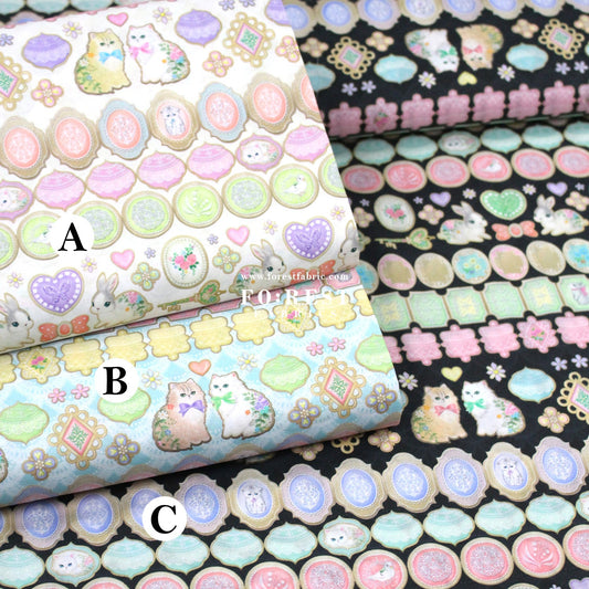 cotton - Icing Cookies fabric - FO:REST Fabric 布恩堂Liberty fabrictana lawnjapanese fabricykk zipper