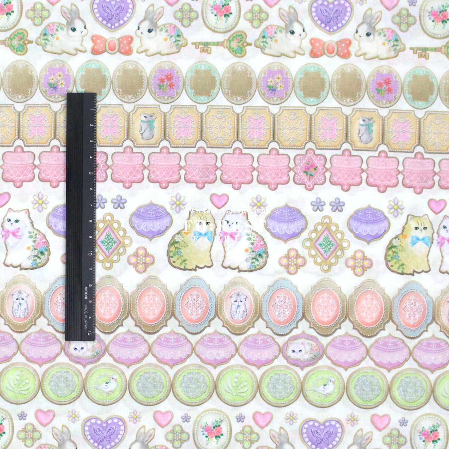 cotton - Icing Cookies fabric - FO:REST Fabric 布恩堂Liberty fabrictana lawnjapanese fabricykk zipper