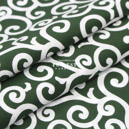 cotton - Japanese Traditional Karakusa (L Size)唐草 fabric - FO:REST Fabric 布恩堂Liberty fabrictana lawnjapanese fabricykk zipper