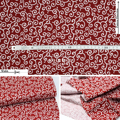 cotton - Japanese Traditional Karakusa (S Size)唐草 fabric de - FO:REST Fabric 布恩堂Liberty fabrictana lawnjapanese fabricykk zipper