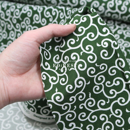 cotton - Japanese Traditional Karakusa (S Size)唐草 fabric de - FO:REST Fabric 布恩堂Liberty fabrictana lawnjapanese fabricykk zipper