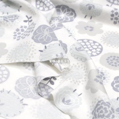 Cotton Jersey Knit - Wool fabric GRAY 針織 - FO:REST Fabric 布恩堂Liberty fabrictana lawnjapanese fabricykk zipper