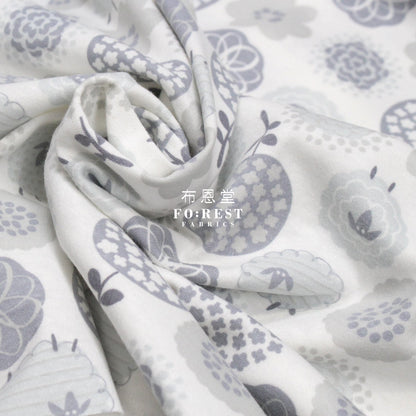 Cotton Jersey Knit - Wool Fabric Gray 針織