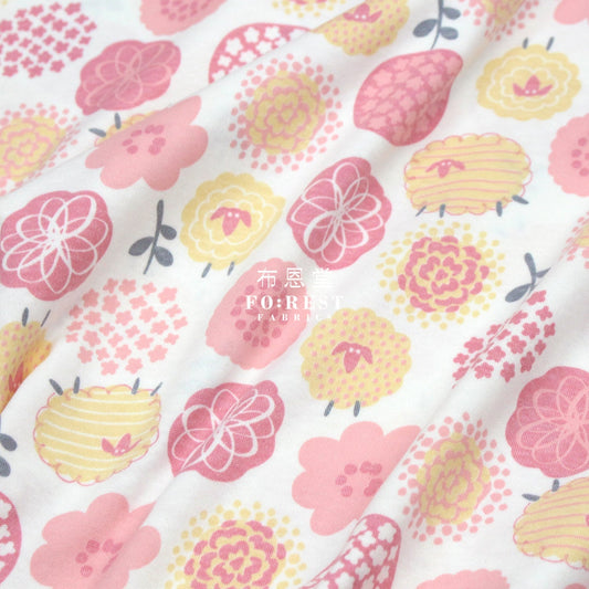 Cotton Jersey Knit - Wool fabric PINK 針織 - FO:REST Fabric 布恩堂Liberty fabrictana lawnjapanese fabricykk zipper