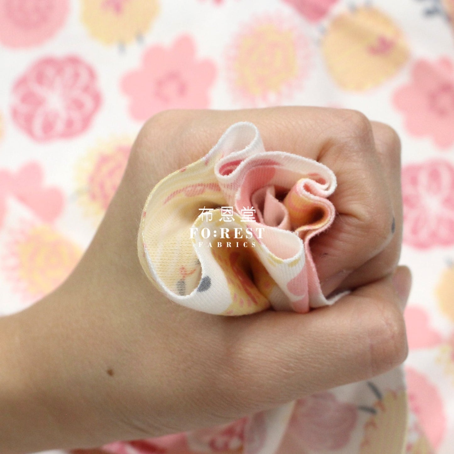 Cotton Jersey Knit - Wool fabric PINK 針織 - FO:REST Fabric 布恩堂Liberty fabrictana lawnjapanese fabricykk zipper