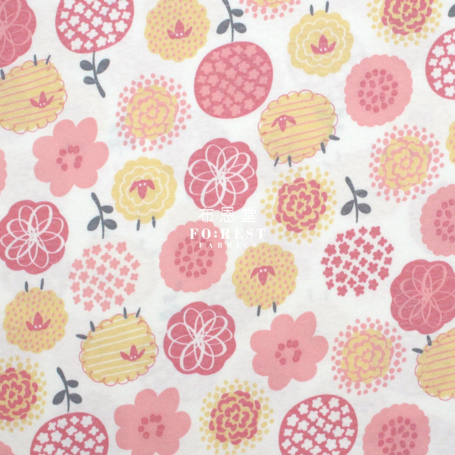 Cotton Jersey Knit - Wool Fabric Pink 針織