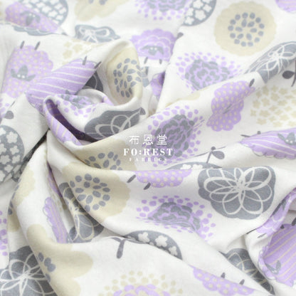 Cotton Jersey Knit - Wool fabric PURPLE 針織 - FO:REST Fabric 布恩堂Liberty fabrictana lawnjapanese fabricykk zipper