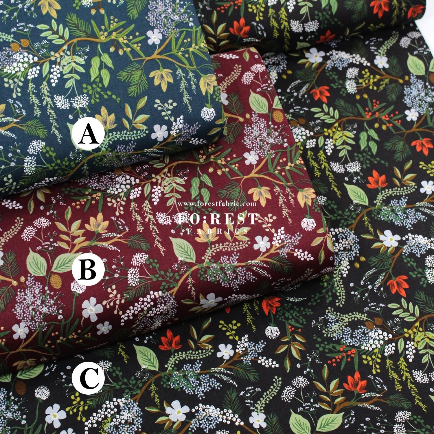 cotton - Juniper Foresst fabric - FO:REST Fabric 布恩堂Liberty fabrictana lawnjapanese fabricykk zipper
