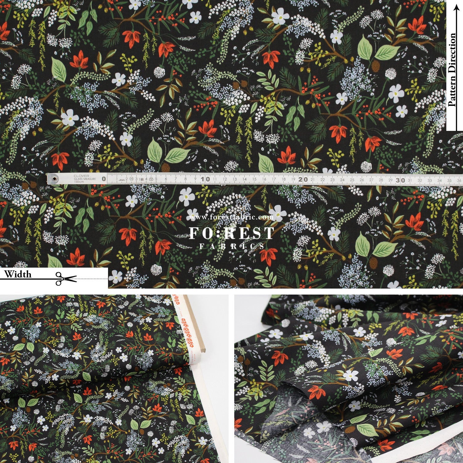 cotton - Juniper Foresst fabric - FO:REST Fabric 布恩堂Liberty fabrictana lawnjapanese fabricykk zipper