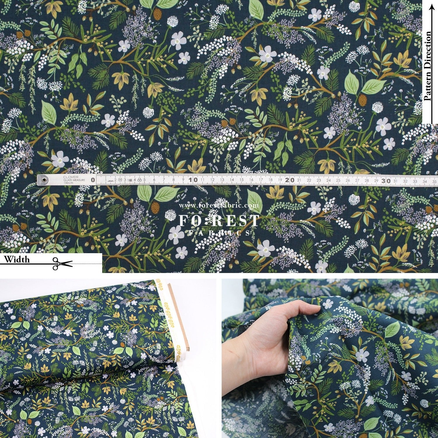 cotton - Juniper Foresst fabric - FO:REST Fabric 布恩堂Liberty fabrictana lawnjapanese fabricykk zipper