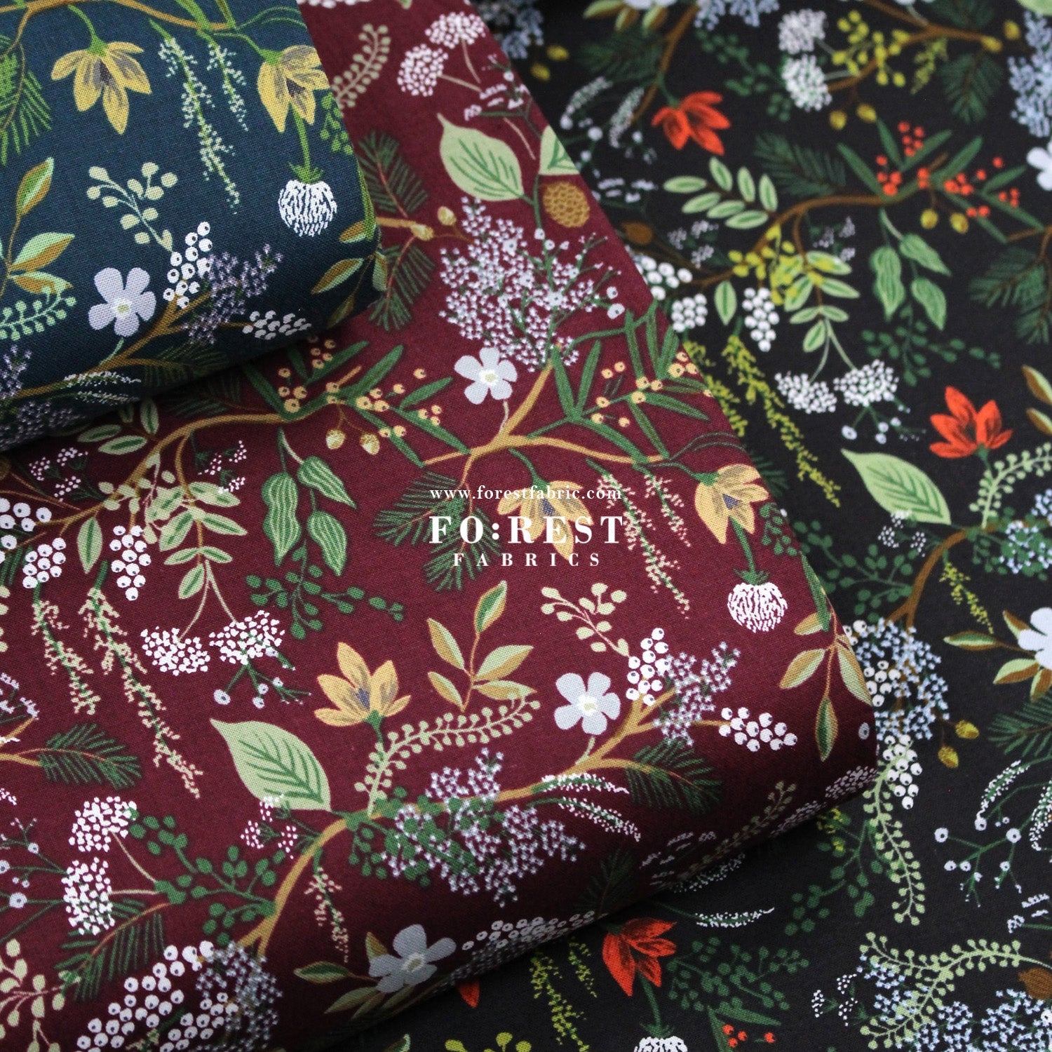 cotton - Juniper Foresst fabric - FO:REST Fabric 布恩堂Liberty fabrictana lawnjapanese fabricykk zipper