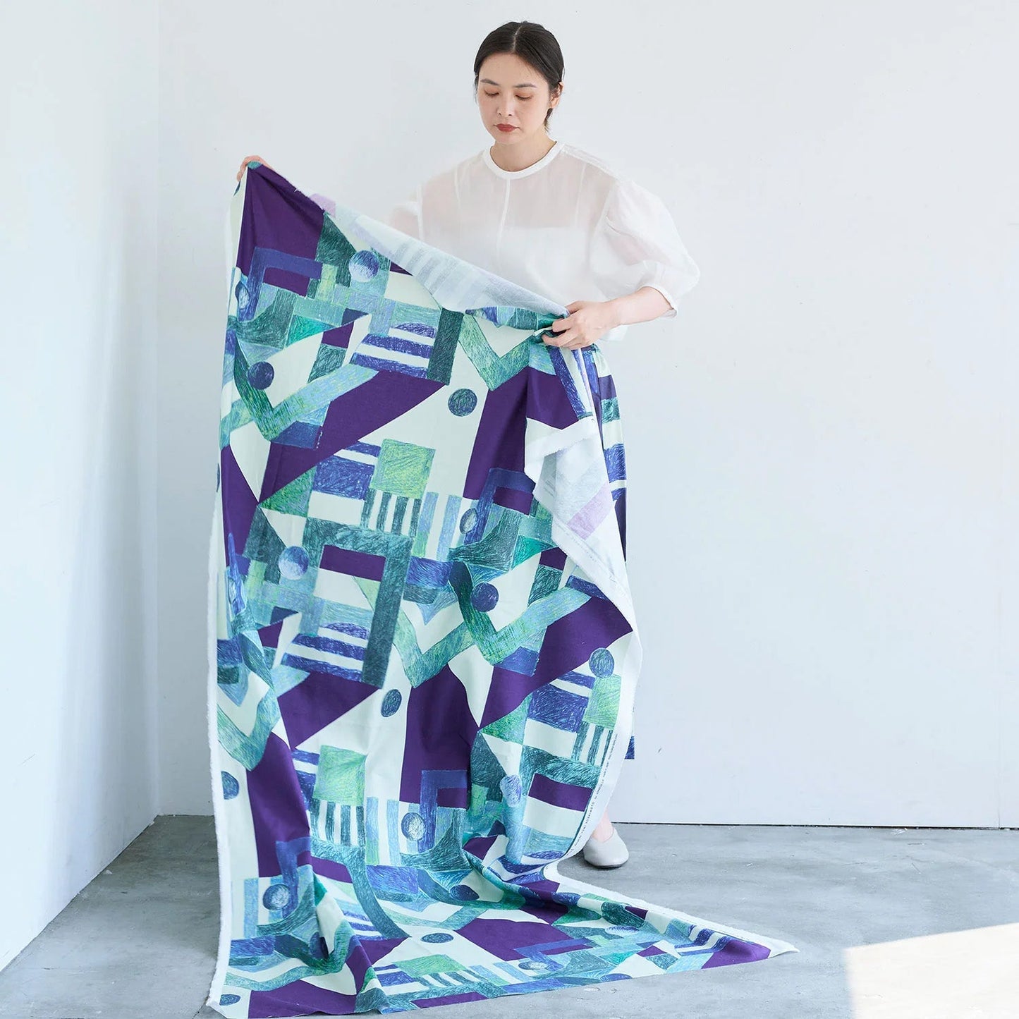 cotton - KESHIKI Asanoyama fabric - FO:REST Fabric 布恩堂Liberty fabrictana lawnjapanese fabricykk zipper