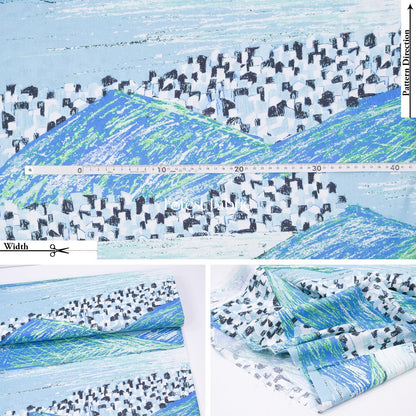 cotton - KESHIKI Lake and City fabric - FO:REST Fabric 布恩堂Liberty fabrictana lawnjapanese fabricykk zipper